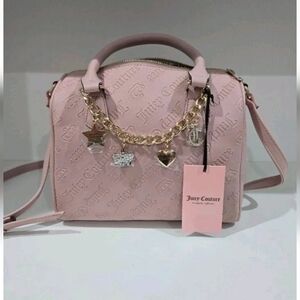 NWT Juicy Couture Not Your Babe Satchel Purse Handbag Dusty Blush, Pink